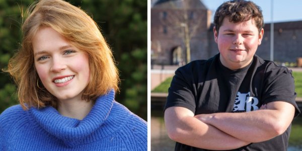 Foto: Gemeenteraad voor oudjes? Jopke (17) en Nick (21) bewijzen het tegendeel