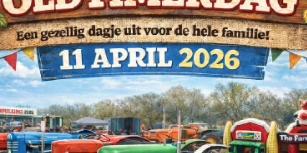 Foto: Oldtimerdag en trekkertrek zorgen voor spektakel in Oosterwolde